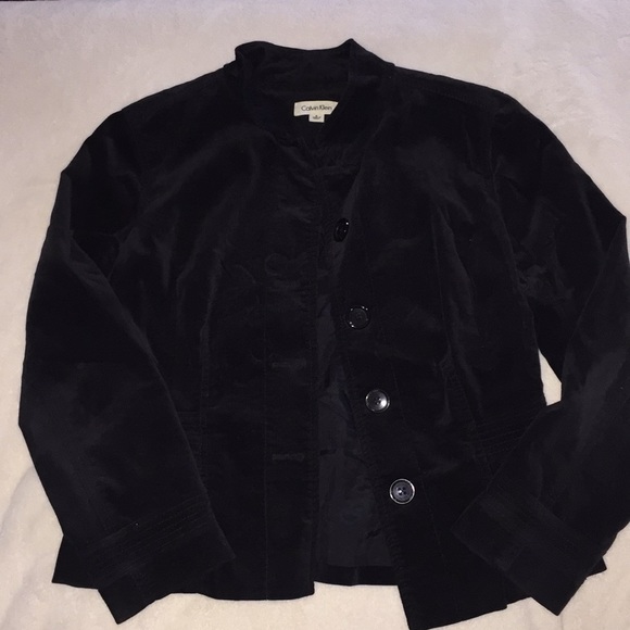 Calvin Klein velvet jacket - Picture 2 of 6